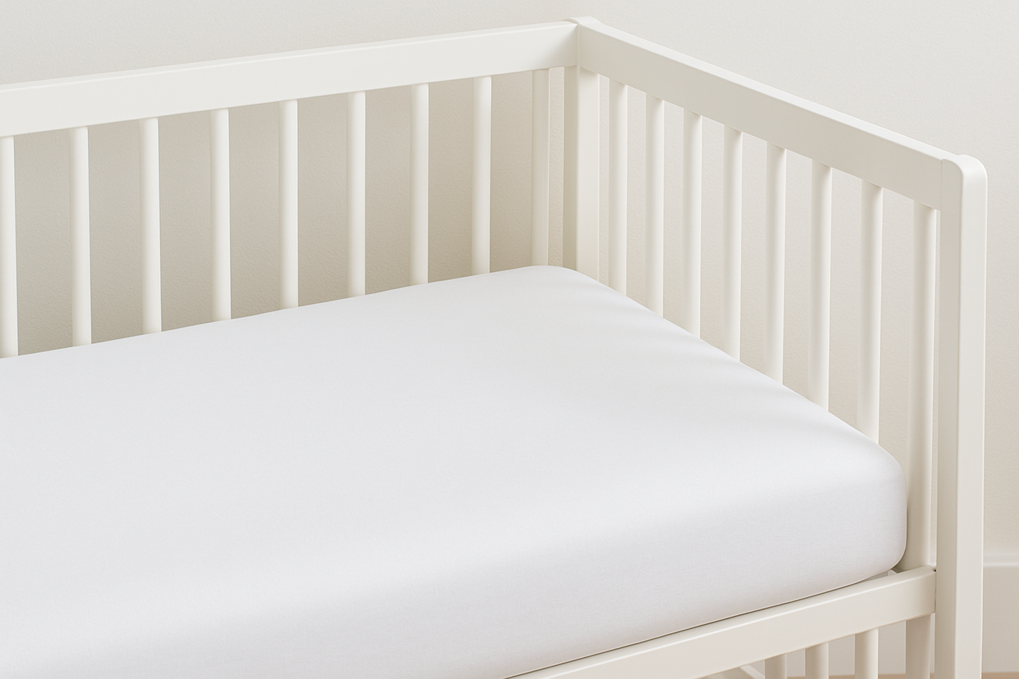 600 Thread Count Supima® Cotton Crib Sheets – White, Ultra-Soft, Hypoallergenic, Breathable, Standard Crib Size
