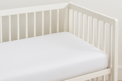 600 Thread Count Supima® Cotton Crib Sheets – White, Ultra-Soft, Hypoallergenic, Breathable, Standard Crib Size