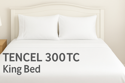 TENCEL™ 300 TC Bed Sheet Sets – Vegan Silk, Hypoallergenic, Sustainably Made Sheets