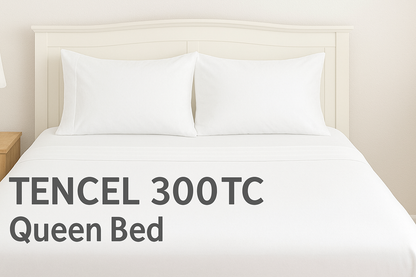 TENCEL™ 300 TC Bed Sheet Sets – Vegan Silk, Hypoallergenic, Sustainably Made Sheets