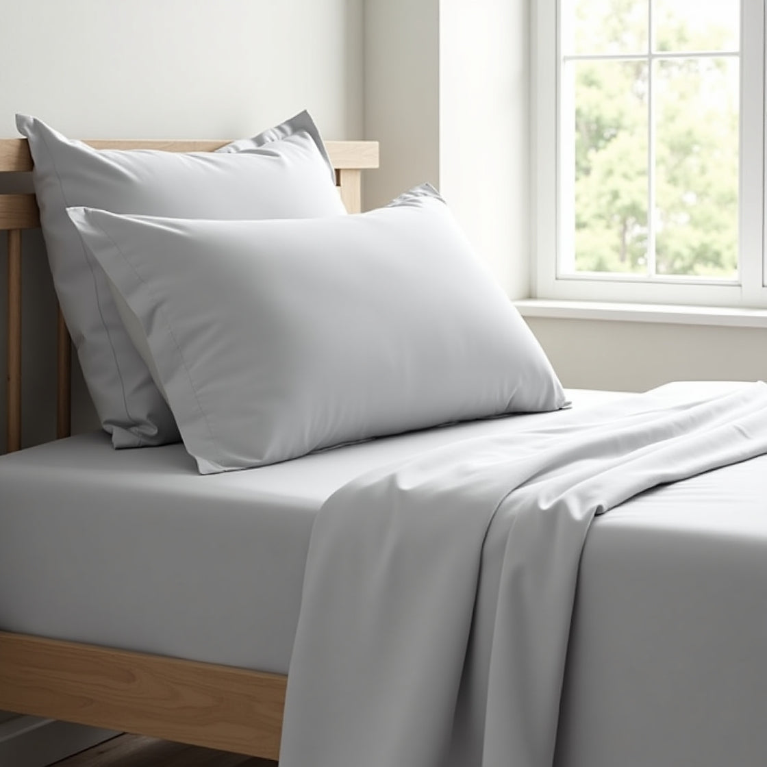 TENCEL™ 300 TC Bed Sheet Sets – Vegan Silk, Hypoallergenic, Sustainably Made Sheets