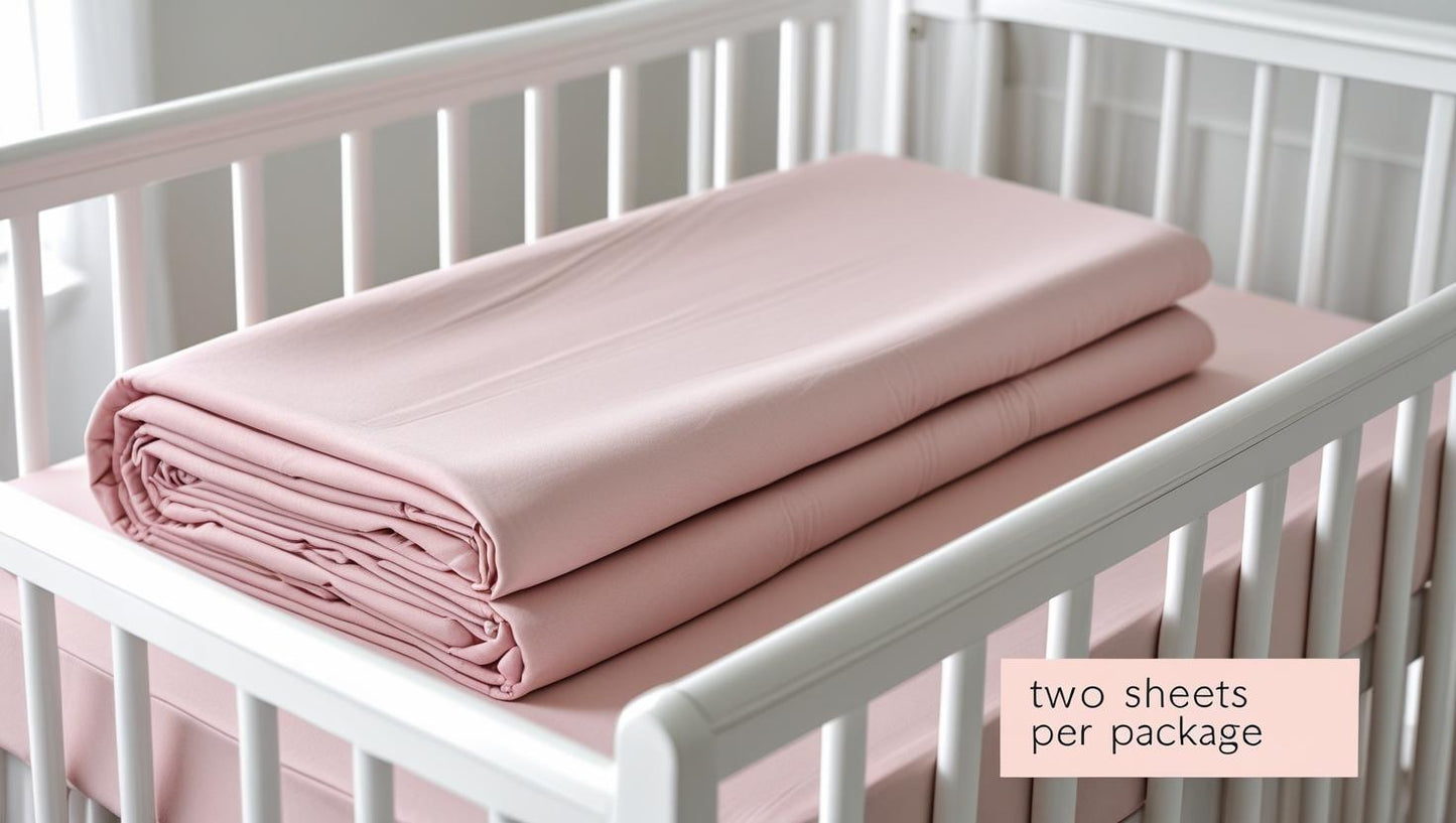 300 Thread Count Tencel® (Lyocell) Crib Sheets – Ultra-Soft Sateen, Hypoallergenic, Standard Crib Size