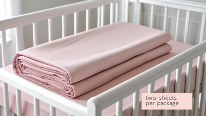 300 Thread Count Tencel® (Lyocell) Crib Sheets – Ultra-Soft Sateen, Hypoallergenic, Standard Crib Size