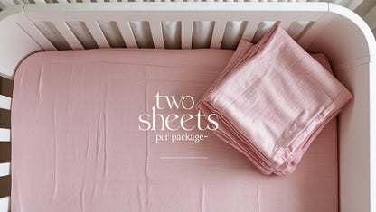 300 Thread Count Tencel® (Lyocell) Crib Sheets – Ultra-Soft Sateen, Hypoallergenic, Standard Crib Size