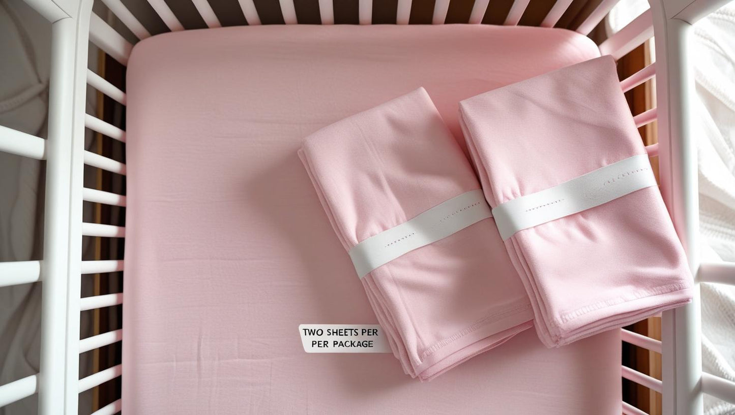 300 Thread Count Tencel® (Lyocell) Crib Sheets – Ultra-Soft Sateen, Hypoallergenic, Standard Crib Size