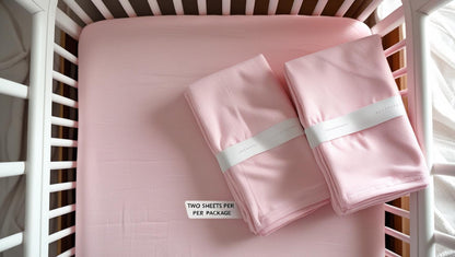 300 Thread Count Tencel® (Lyocell) Crib Sheets – Ultra-Soft Sateen, Hypoallergenic, Standard Crib Size