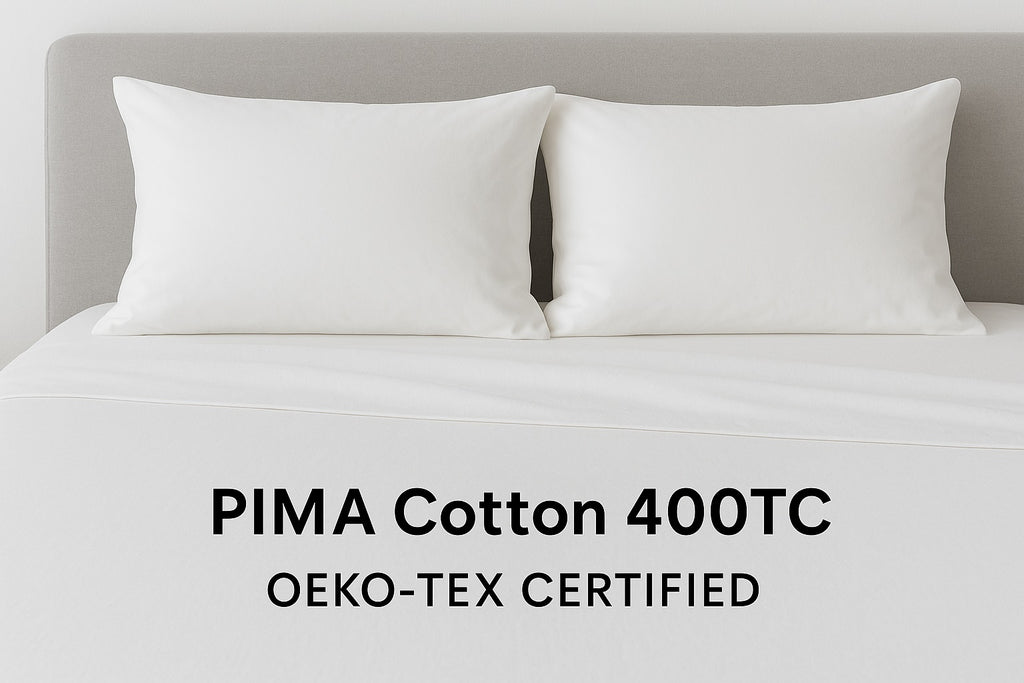Pima Cotton 400TC, Soft, Premium Bedsheet Set – Twin, Queen, King – OEKO-TEX Certified